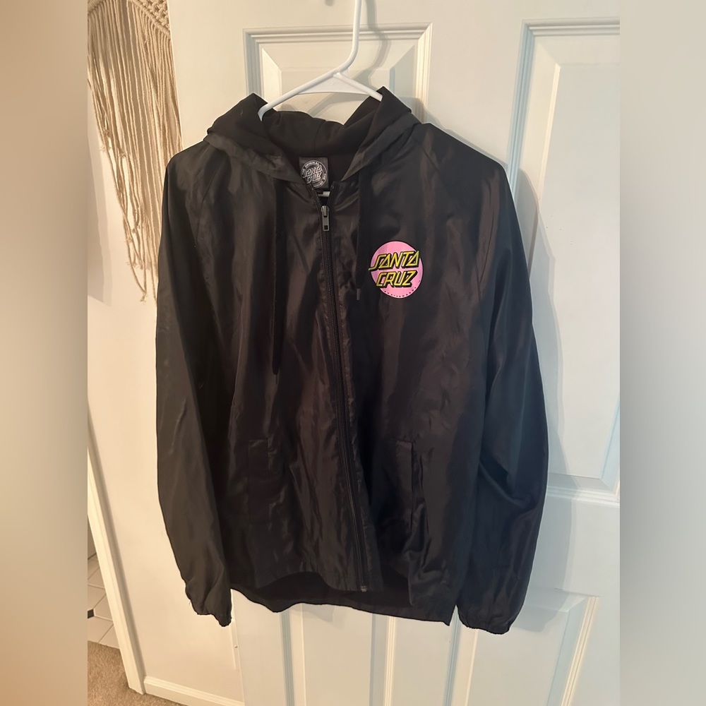Hooded Santa Cruz windbreaker